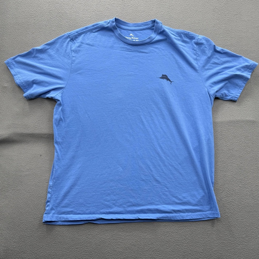 Tommy Bahama Shirt Mens XL Blue To All The Grills BBQ Graphic Funny Tee Tagless